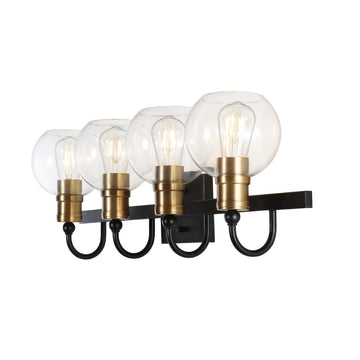 Marais Iron/Glass Rustic Vintage LED Vanity Light